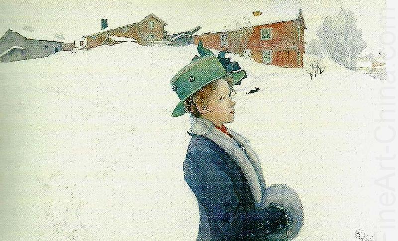 Carl Larsson lisbeths nya hatt china oil painting image